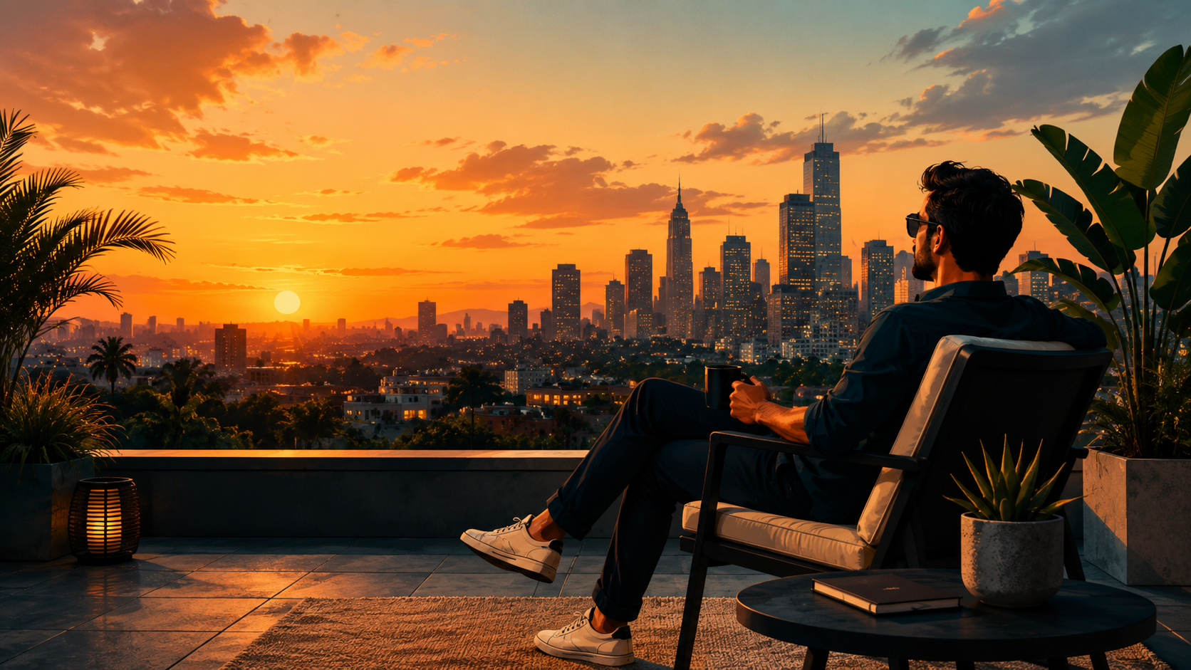 Rooftop Evening